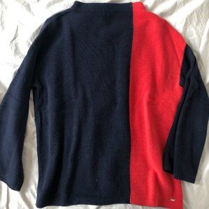 Tommy Hilfiger soft mock neck long sleeve knit sweater